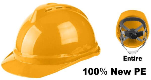 SAFETY HELMET YELLOW 100% NEW PE